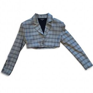 For Love &‎ Lemons Kym Crop Blazer in Grey XS